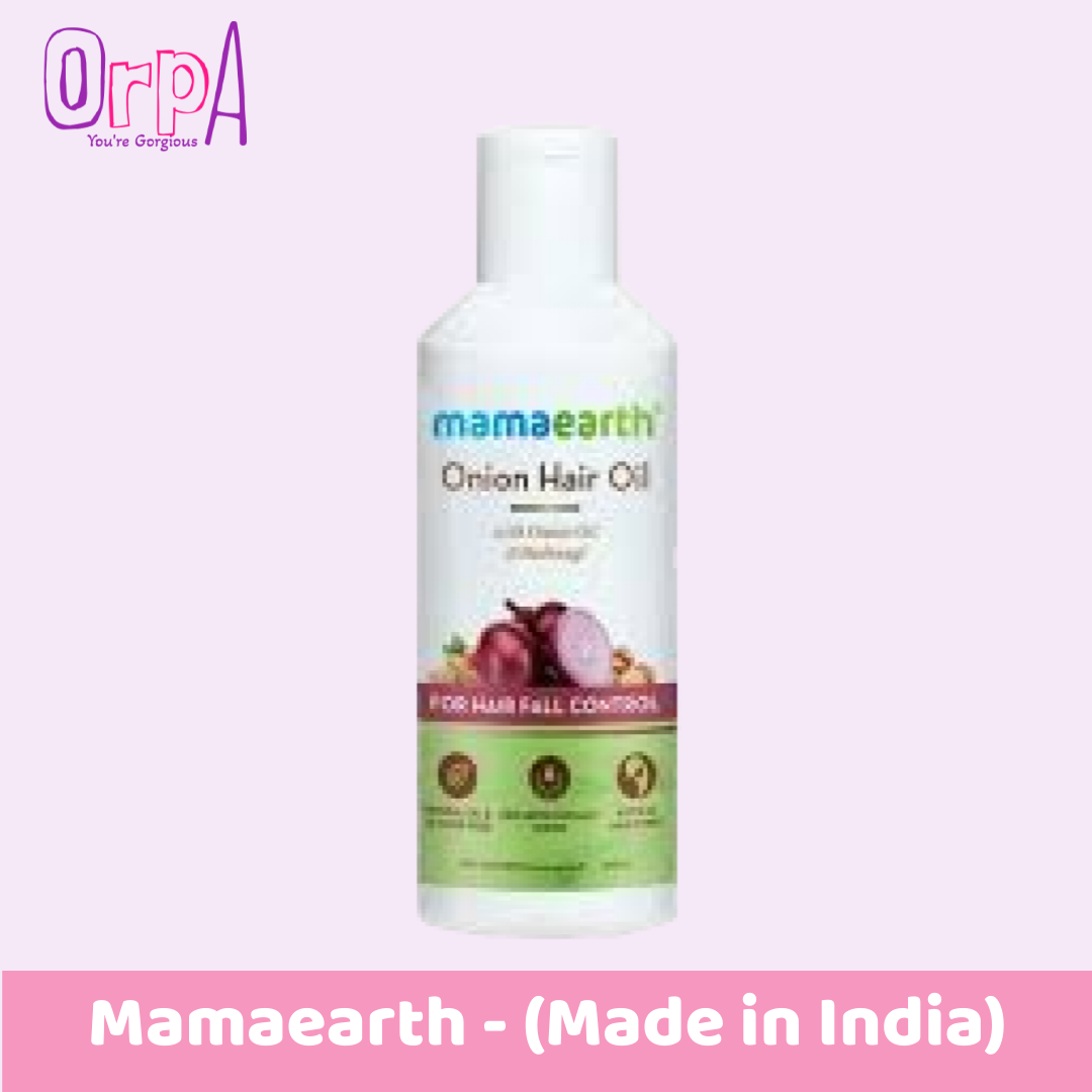 Mamaearth Onion Hair Oil For Hair Regrowth & Hair Fall Control With  Redensyl, 150Ml