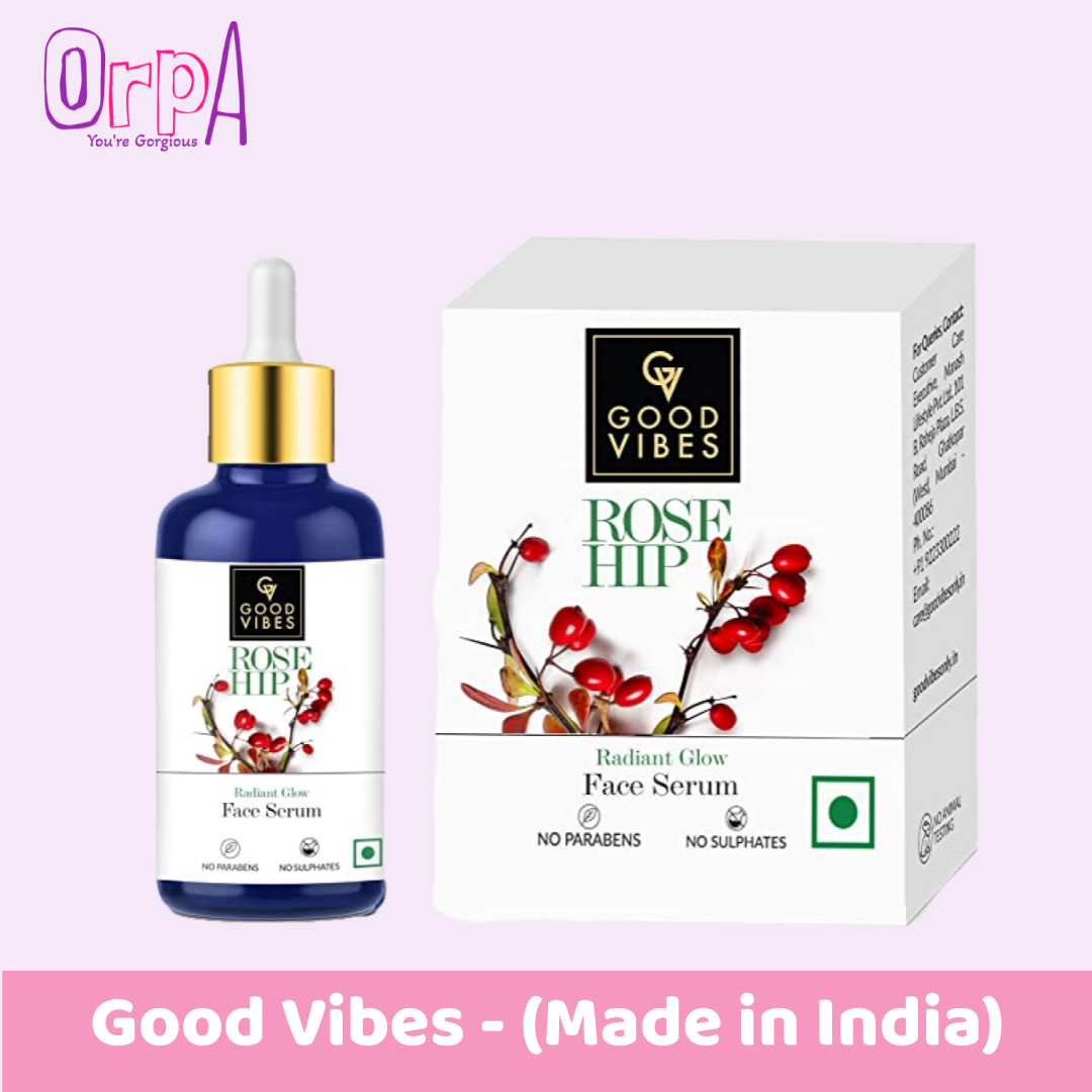 Good Vibes Rose Hip Radiant Glow Face Serum Review - Glossypolish