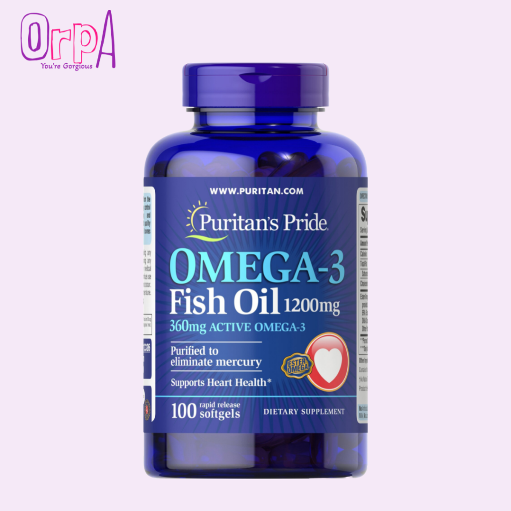 dầu cá puritan's pride omega 3 fish oil 1000mg