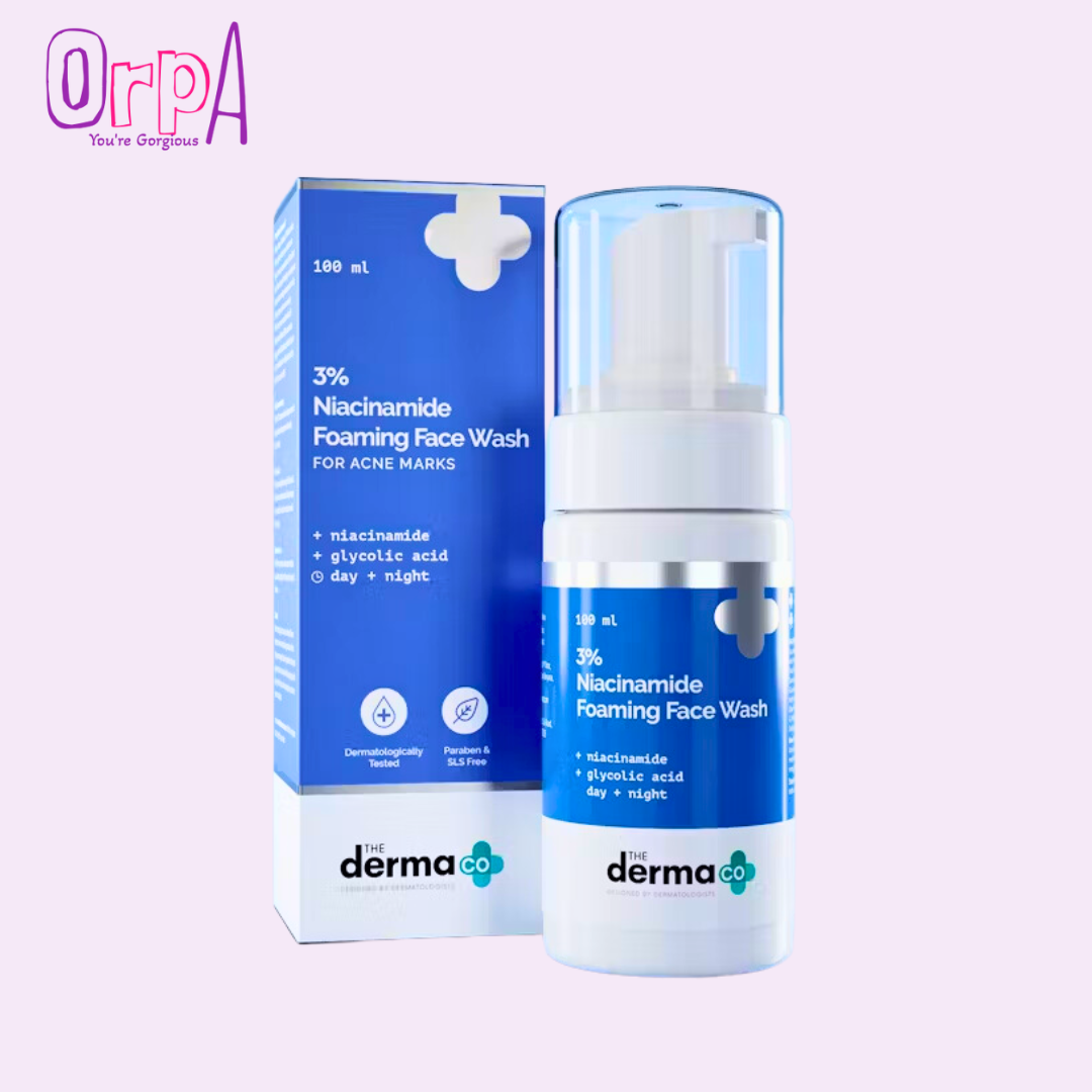 The Derma Co 3% Niacinamide Foaming Face Wash for Clear, Bright, and ...
