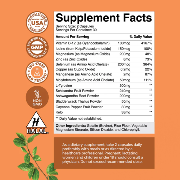 Nature's Craft Thyroid Support - 60 Capsules