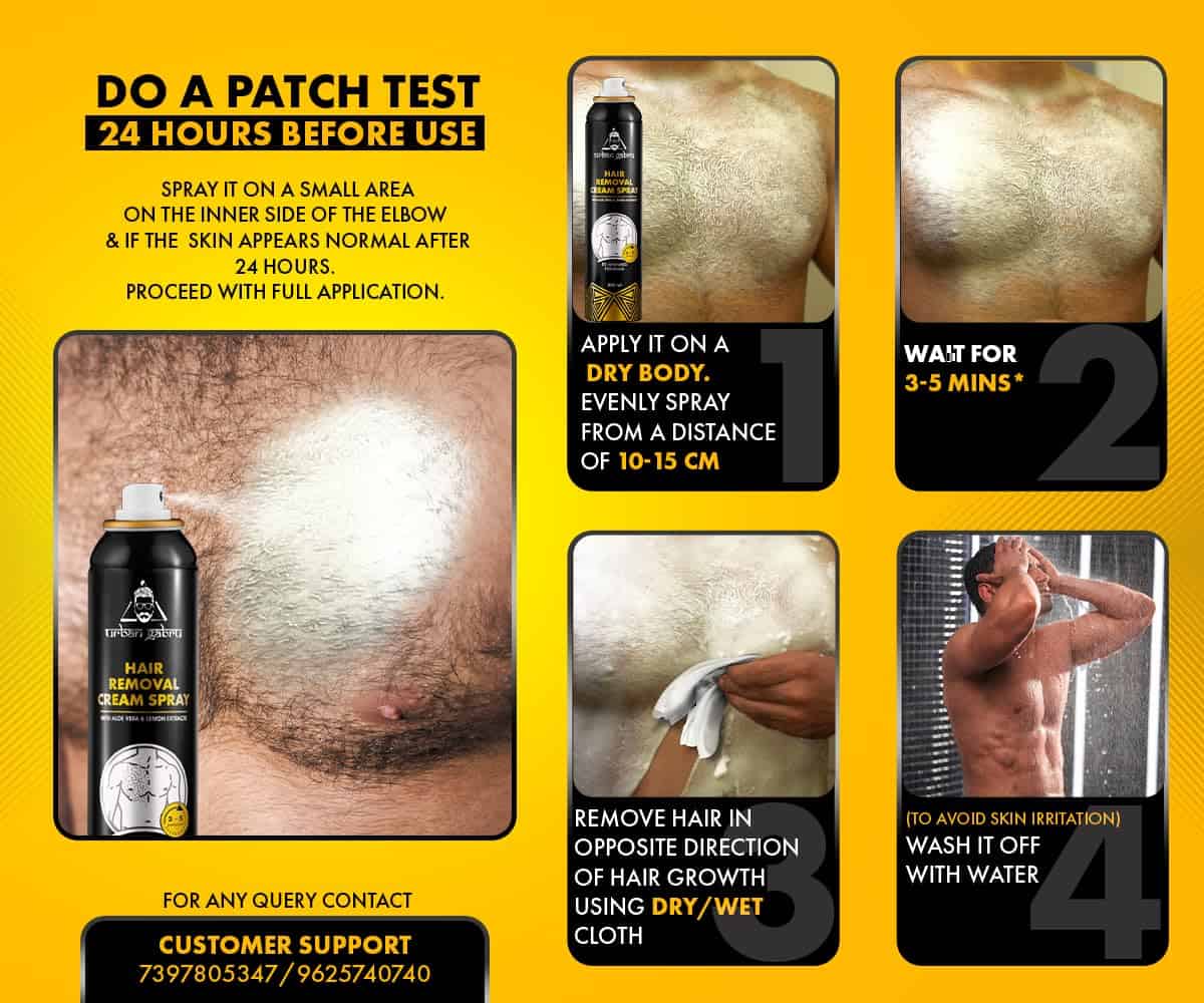 Urbangabru Hair Removal Cream Spray - 200ml - Image 2