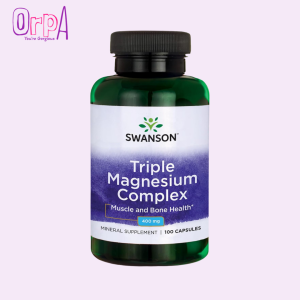 Swanson Triple Magnesium Complex 400mg - 100 Capsules