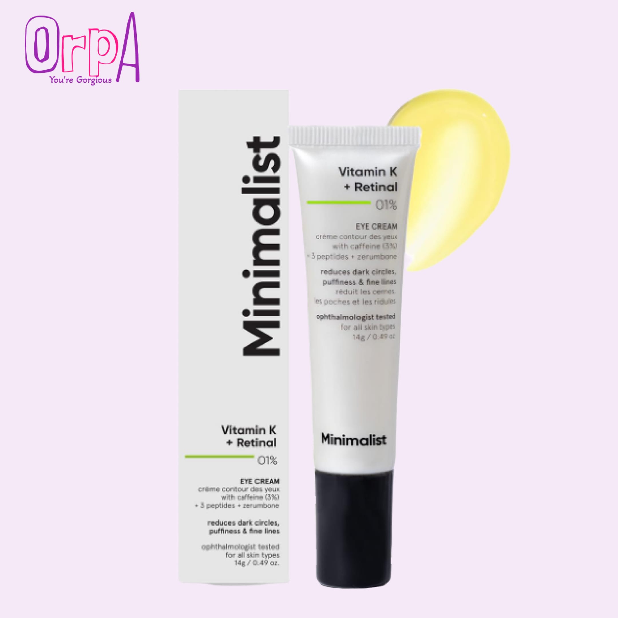 Minimalist Vitamin K + Retinal Under Eye Cream