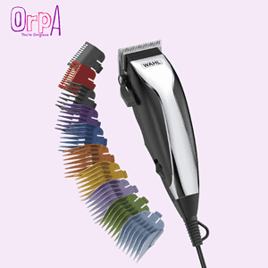 Wahl Home Haircutting Corded Clipper Kit with Adjustable Taper Lever and 10 Color Coded Guards for Easy Clipping & Trimming