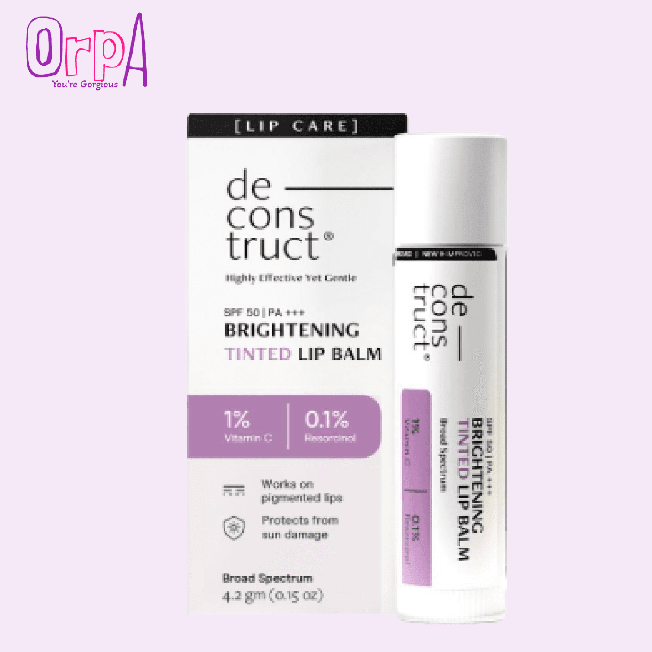 Deconstruct Brightening Tinted Lip Balm with SPF 50 – 4g