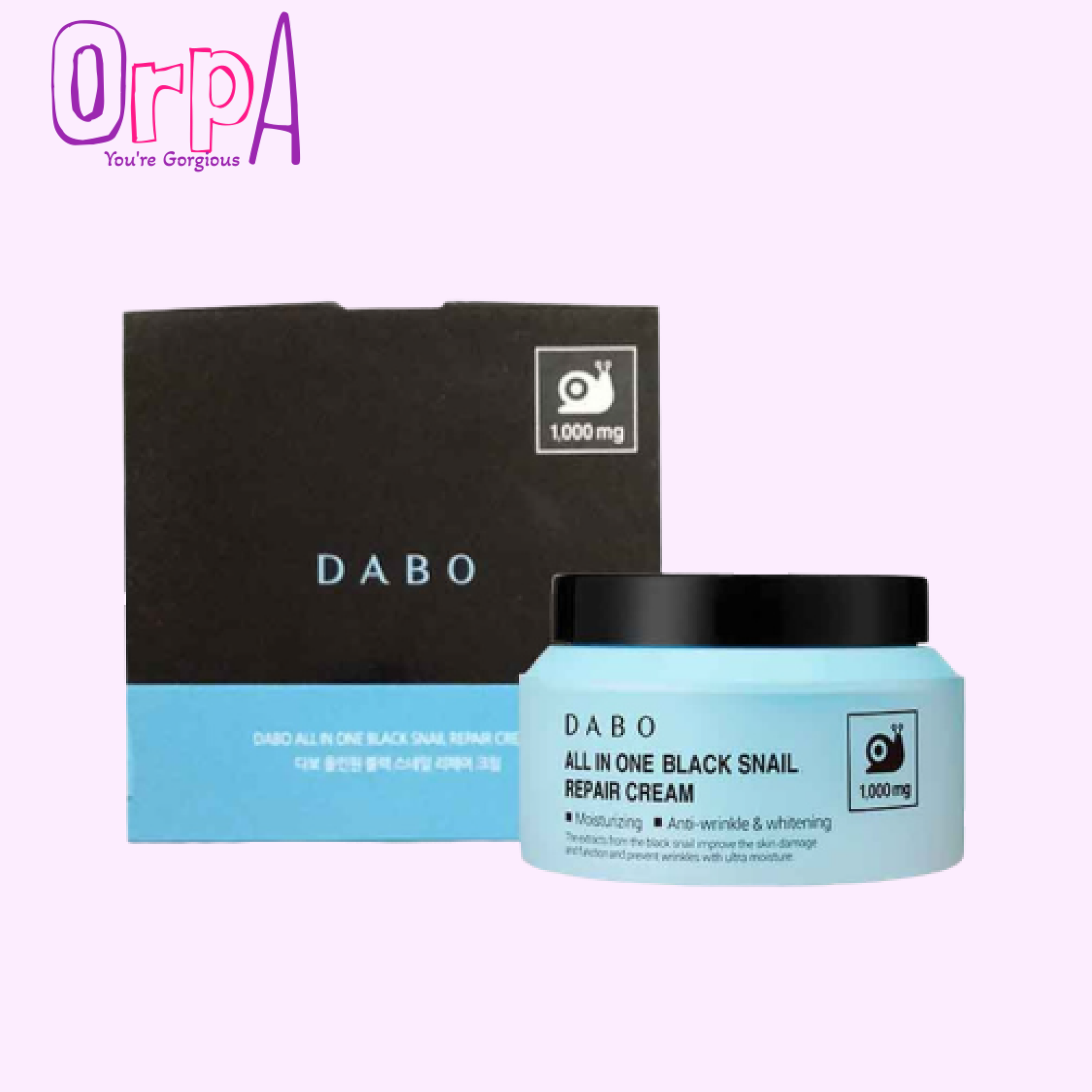 Dabo All in One Black Snail Repair Cream – 1000mg