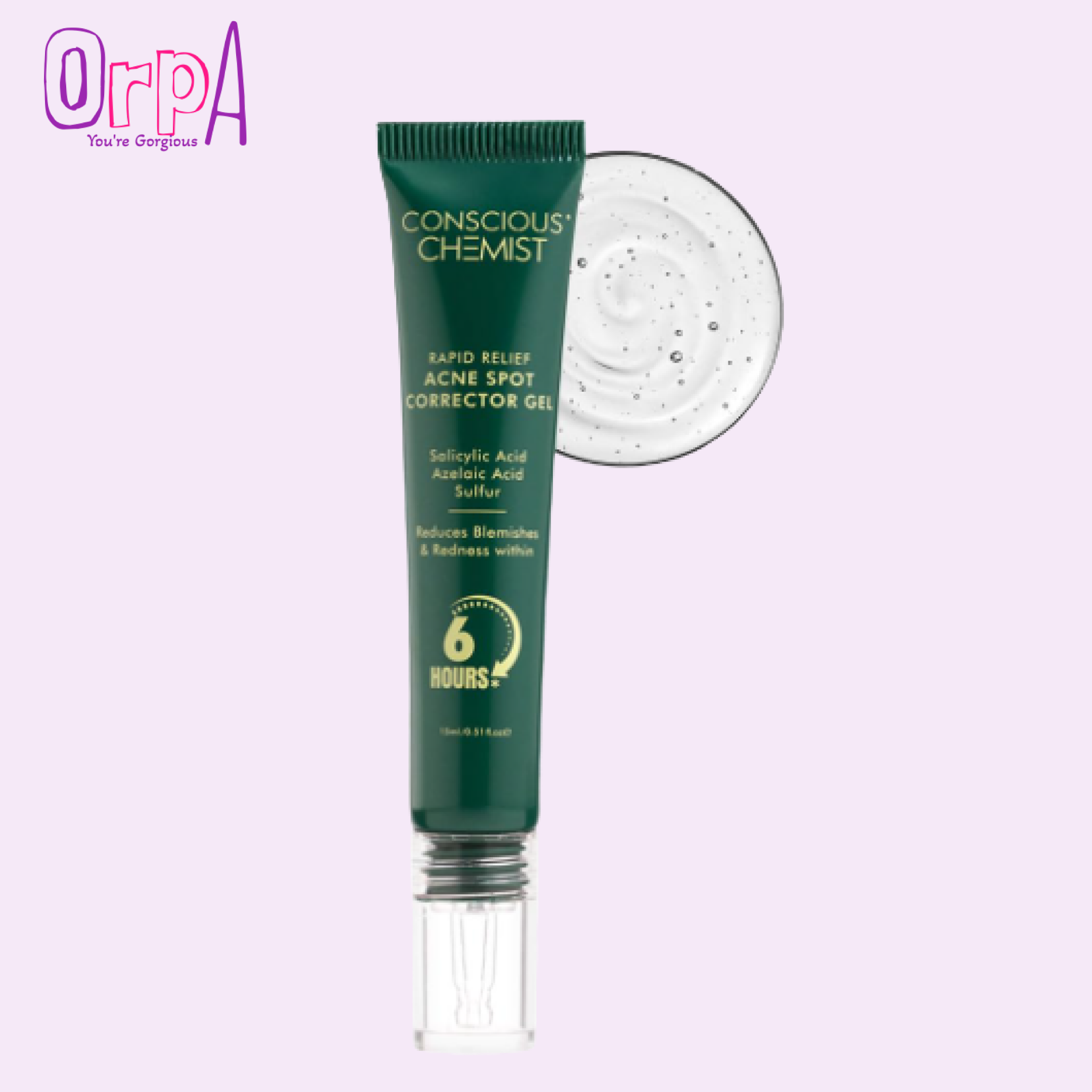 Conscious Chemist® Rapid Relief Acne Spot Corrector Gel Triple-Action Treatment 15g