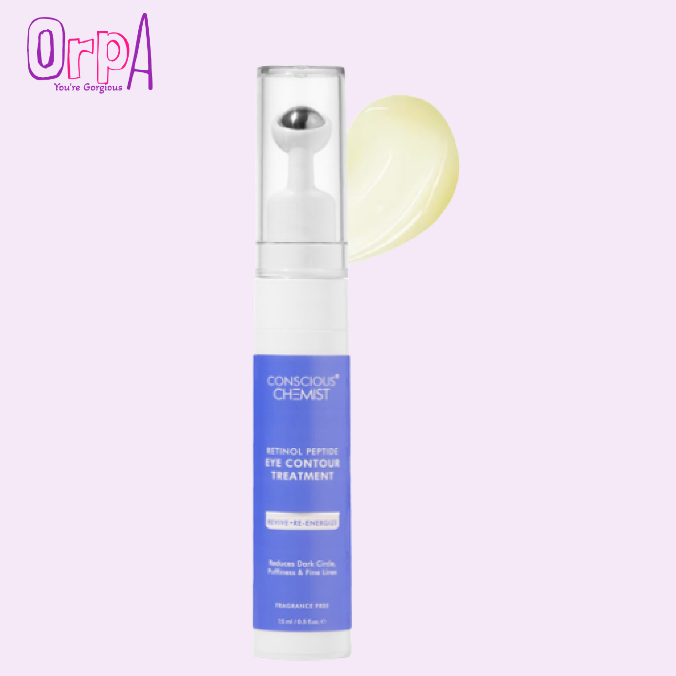 Conscious Chemist® Retinol Peptide Under Eye Cream For Women & Men 15 ml