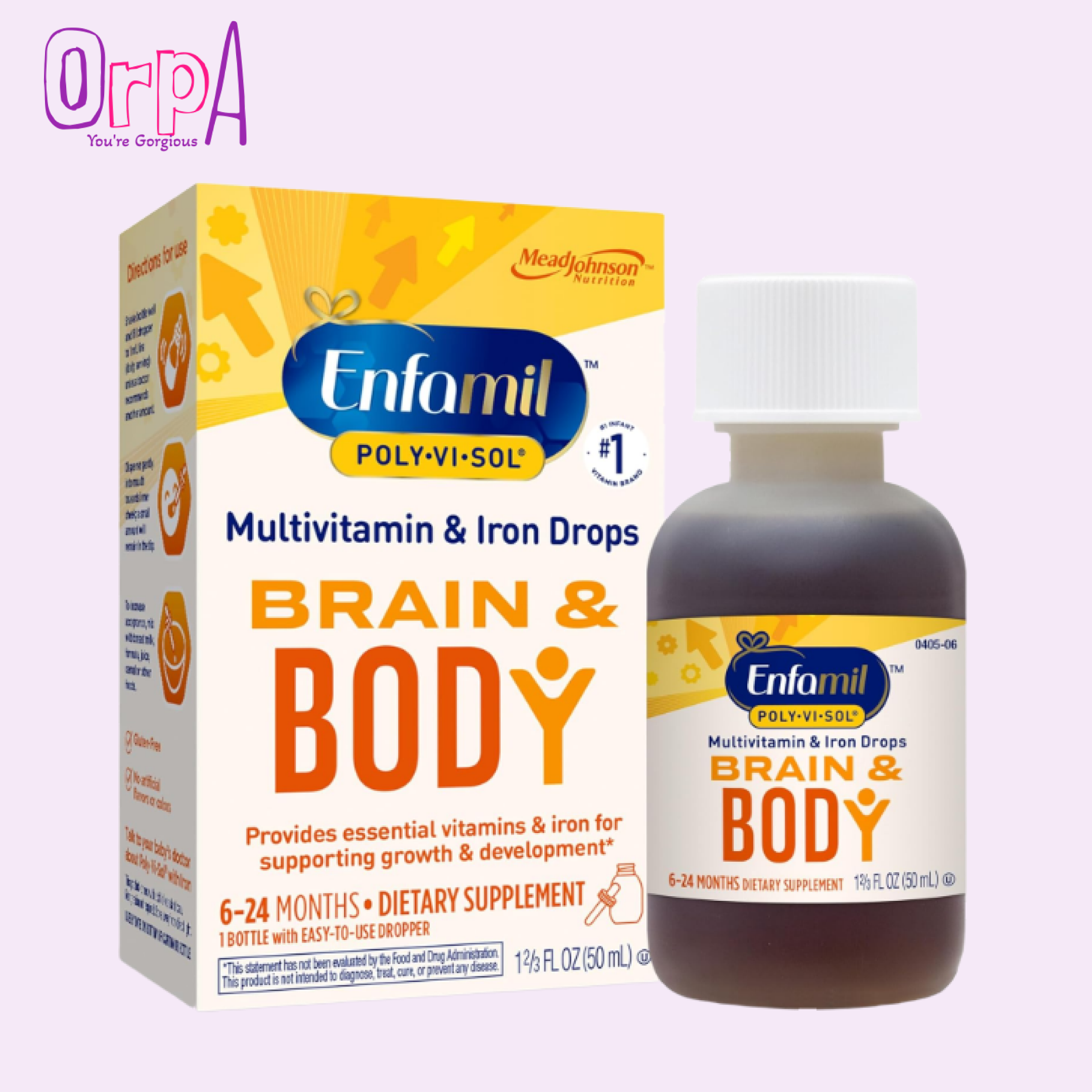 Enfamil Brain and Body Multivitamin and Iron Drops 50 ml