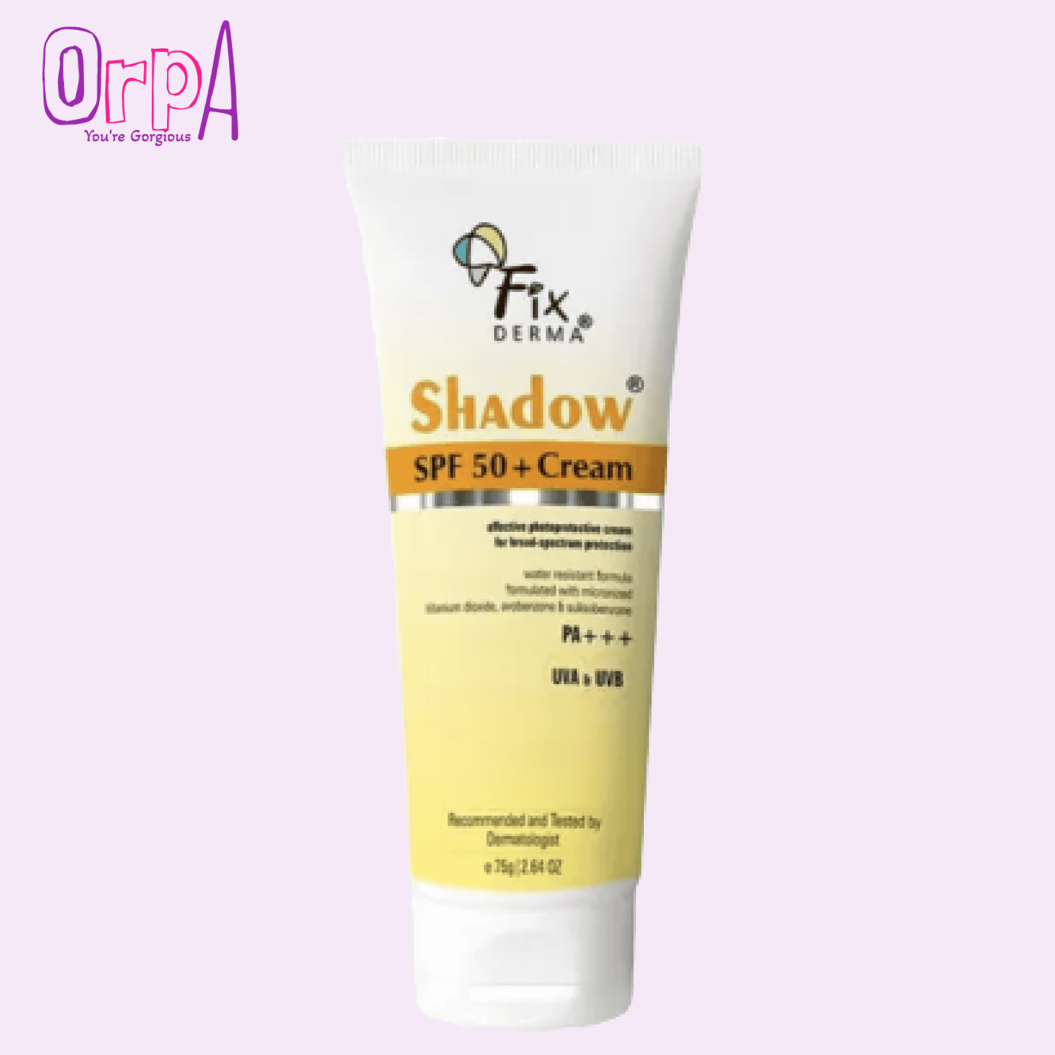 Fixderma Shadow Sunscreen SPF 50+ Cream PA+++ 75g