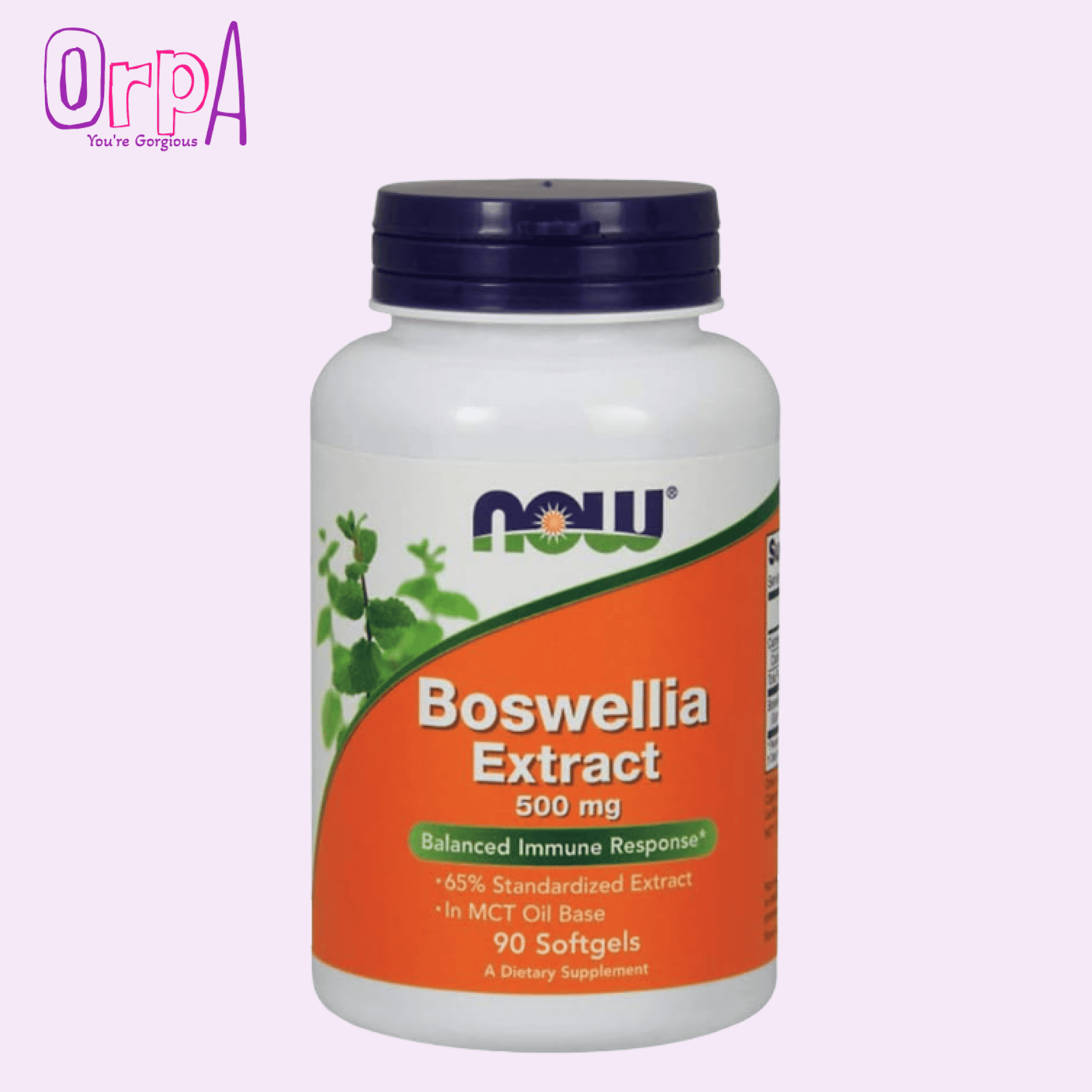 NOW Boswellia Extract 500 mg in MCT Oil Base 90 Softgels