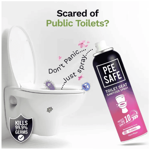 Pee Safe Toilet Seat Sanitizer Spray Floral 75ml – photo 2