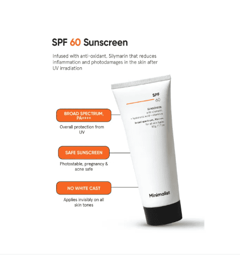 Minimalist Sunscreeen SPF 60 PA ++++ - 50g - Image 4