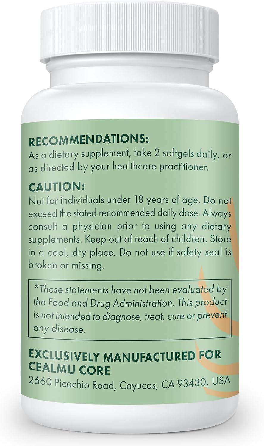 Caelum Core Liposomal Berberine HCL - Berberine 1500mg - 60 Softgels - Image 2