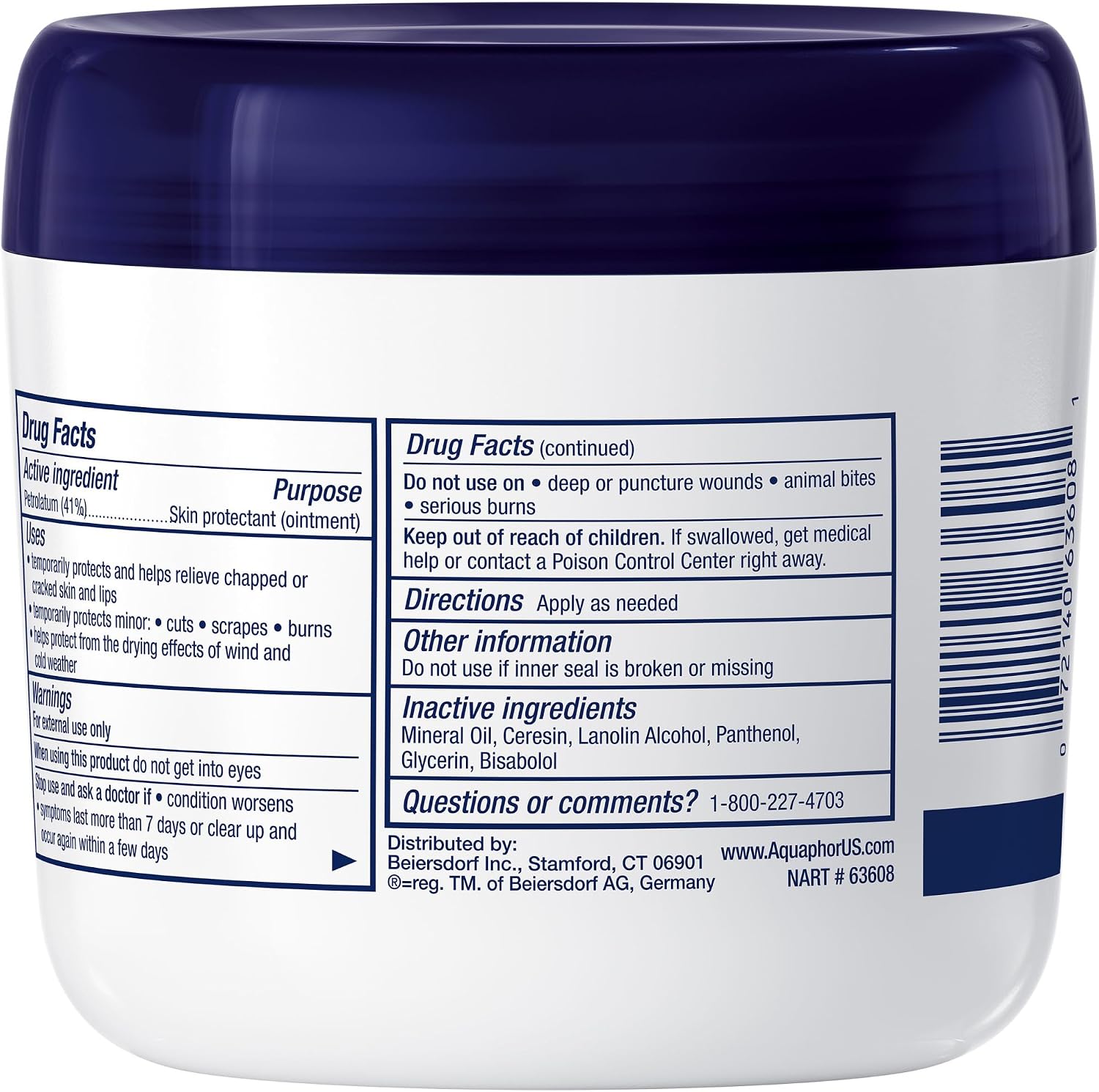 Aquaphor Advanced Therapy Healing Ointment Skin Protectant 396g - Image 2