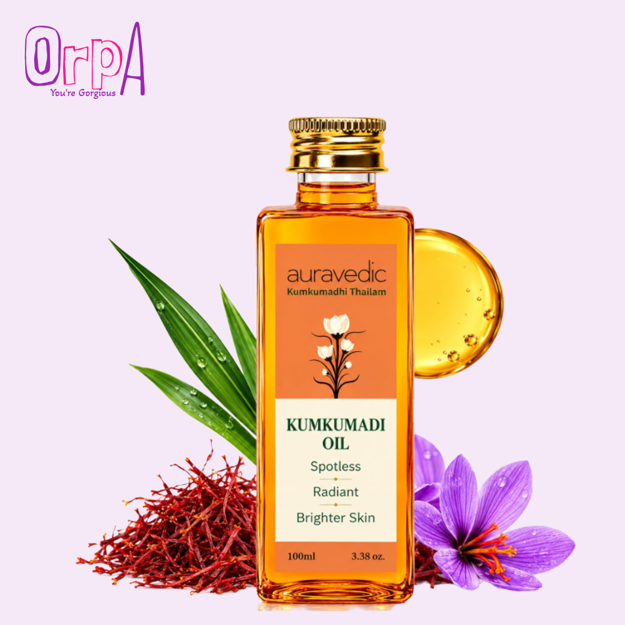 Auravedic Kumkumadi Oil for Face 100 Ml