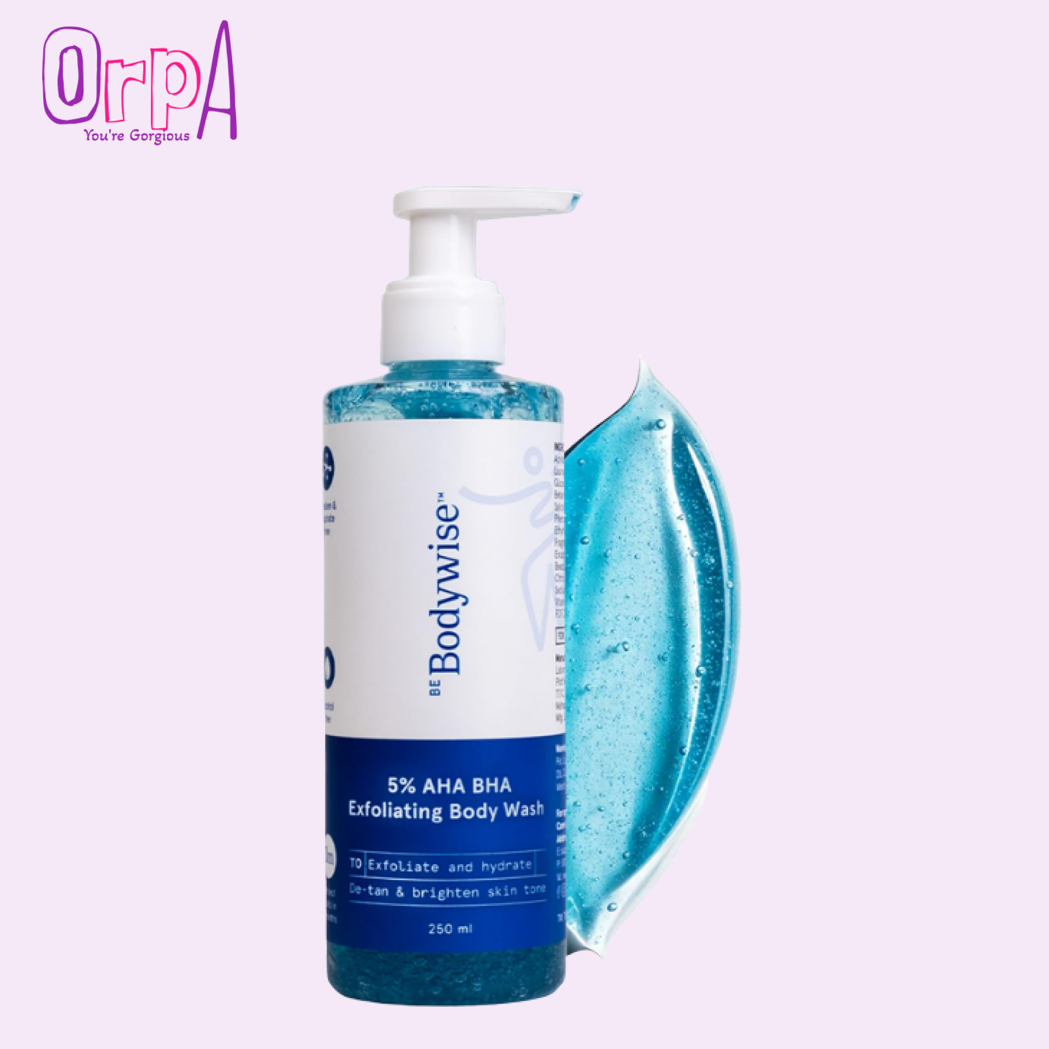 Be Bodywise 5% AHA BHA De-Tan Exfoliating Body Wash 250ml