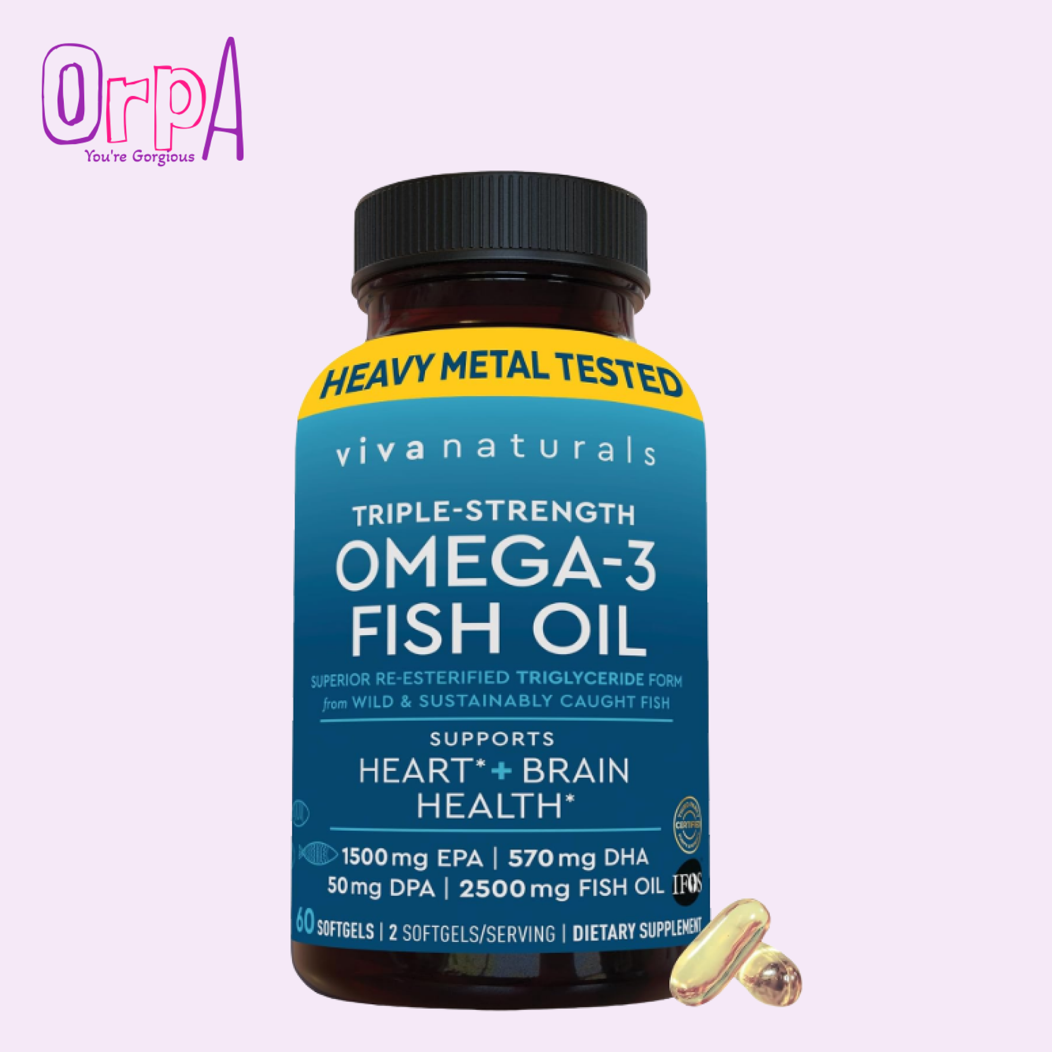 Viva Naturals Omega-3 Fish Oil 2500 mg Triple Strength